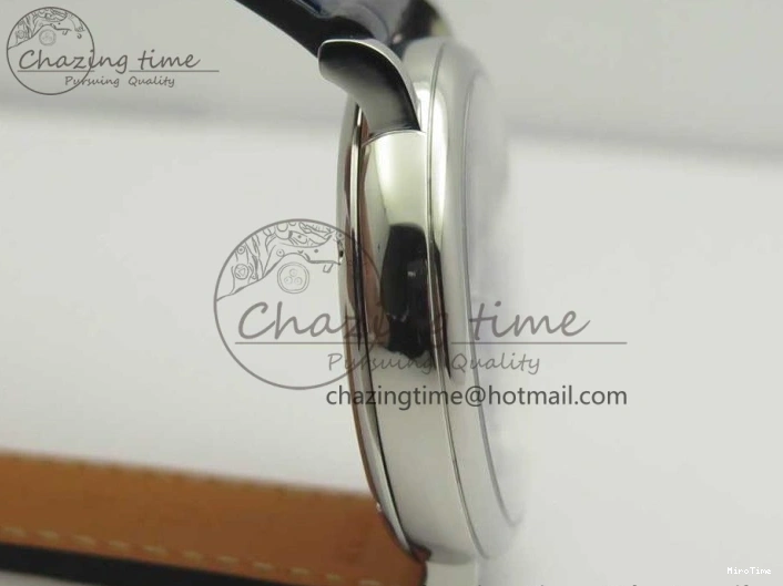 MIROTIME 0102 Portofino IW458101 SS MK 1:1 Best Edition Blue Dial On Blue Leather Strap MIYOTA MoistureWicking 7168